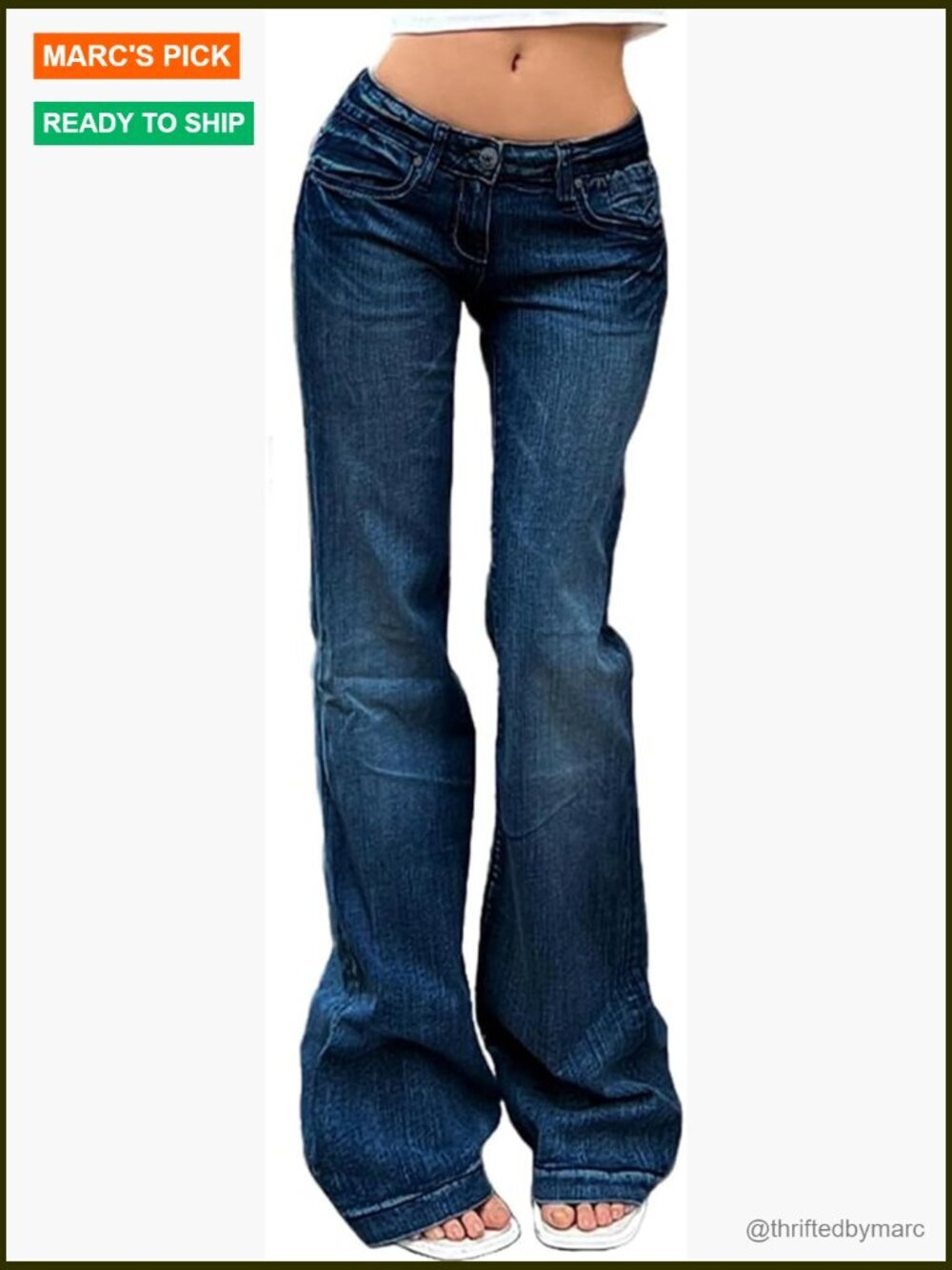 Low Waist Bell Bottom Jeans, Straight Leg Bootcut, Stretch Denim Pants